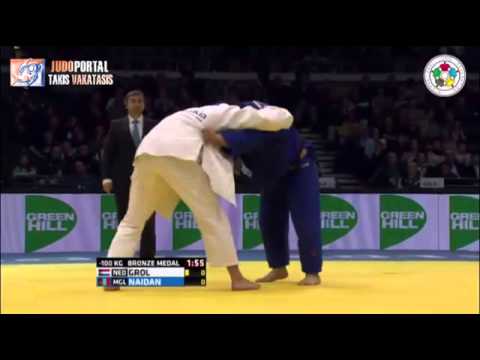 Judo Grand Prix Dusseldorf 2015 Bronze -100kg GROL Henk (NED) vs. NAIDAN Tuvshinbayar (MGL)