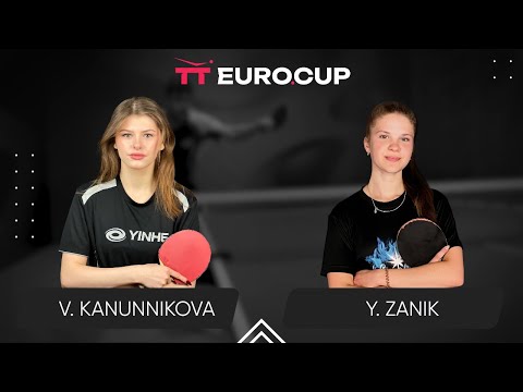 11:10 Vasylysa Kanunnikova  - Yulianna Zanik 13.12.2023 TT Euro.Cup Women Ukraine Master. TABLE 3