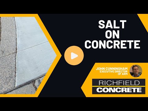 Can I Put Salt on My New Concrete? | Richfield Blacktop