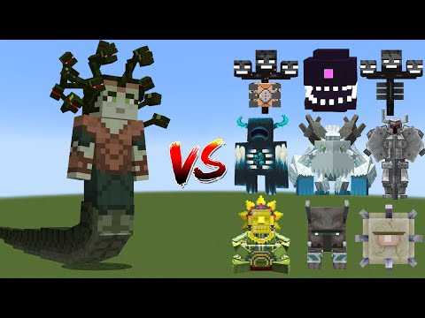 Kristallik games - Gorgon VS All Bosses in Minecraft - Who Can Defeat the Gorgon?