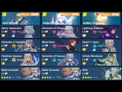 [Honkai Impact 3] MA Masters 102228 HoD(38336)/HoV(31946)/Homu(31946)