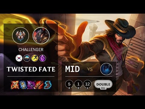 Twisted Fate Mid vs Nocturne - KR Challenger Patch 10.3