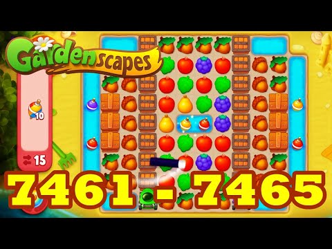 Gardenscapes Level 7461 - 7465 HD 3 match Puzzle | android | IOS | 7462 | 7463 | 7464 | GameGo Game