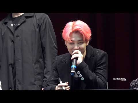 190421 지민 노래 약속 [JIMIN FOCUS] @ ALADIN FANSIGN