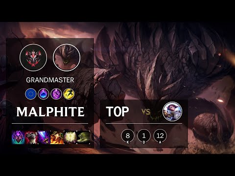 Malphite Top vs Fiora - EUW Grandmaster Patch 10.19