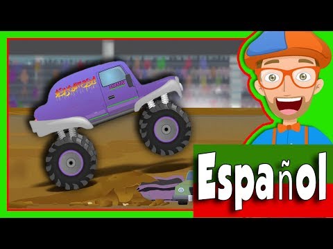 Camiones Monstruo para Niños con Blippi Español | Canción de los Camiones Montruo