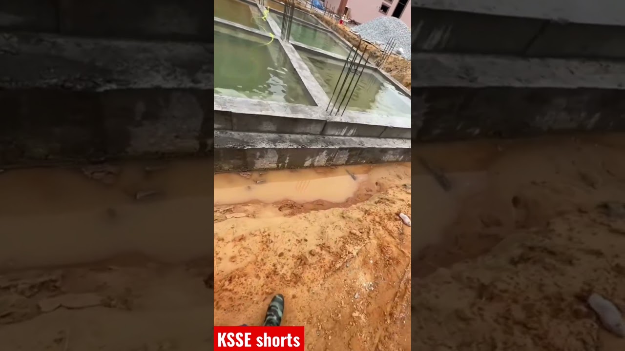 Pro- Concrete curing process of a residential foundation #innovation #concrete #learning #subscribe