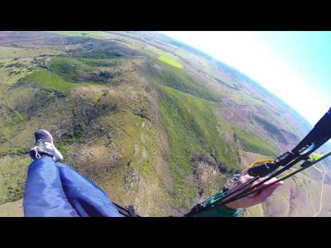 Volando parapente en el Perdido, Lavalleja, Uruguay