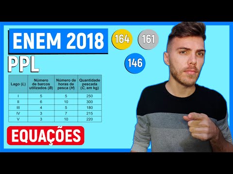 🛑EQUATION - 164 Enem 2018 PPL - The table presents fishing data for a species of fish.