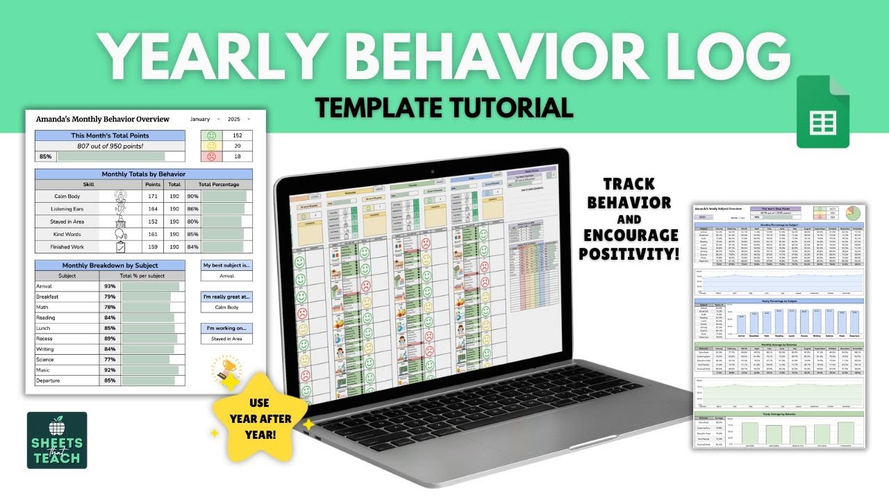 Yearly Behavior Log | Tutorial