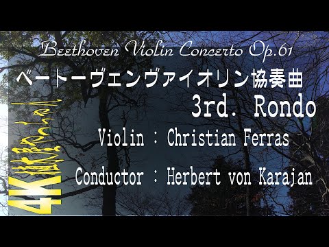 三大ヴァイオリン協奏曲 ベートーヴェン Op.61 第三楽章 Karajan