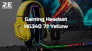2E GAMING Headset HG340 RGB USB 7.1 Yellow