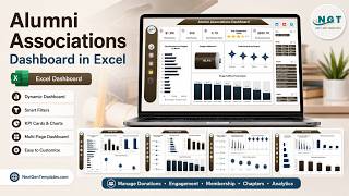 Alumni Associations Dashboard in Excel