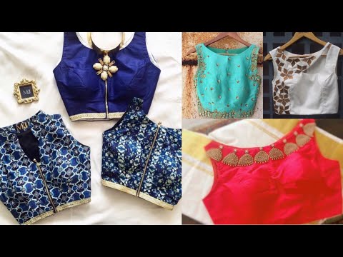 Latest crop-top blouse designs ideas for saree