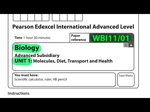 A level | Biology | unit 1 | Edexcel | October 2022