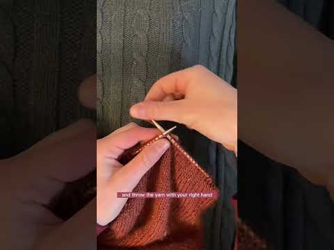 3 different styles of knitting! (This isn’t even close to all of them!) #knitting #slowfashion #yarn