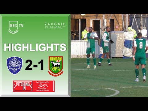 MET POLICE 2-1 HENDON - Highlights 2 January 2023