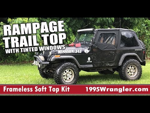 Frameless Soft Top Kit With Door Skins & Surrounds 1995 YJ Wrangler