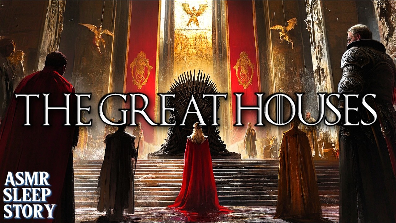 The Great Houses ASMR Bedtime Story | Cozy Game of Thrones Tales & Relaxing Ambience For Sleep
