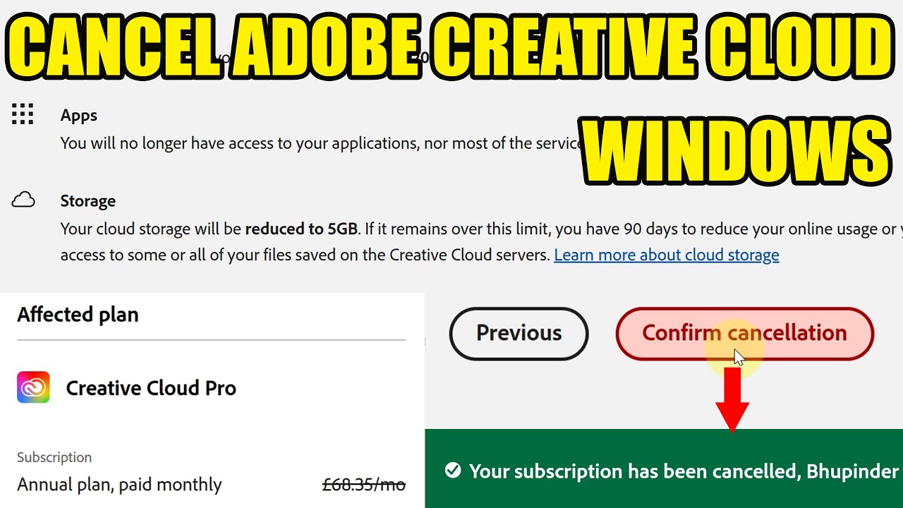 How to Cancel Adobe Creative Cloud Subscription on Windows (Photoshop, Premiere Pro, All Apps)