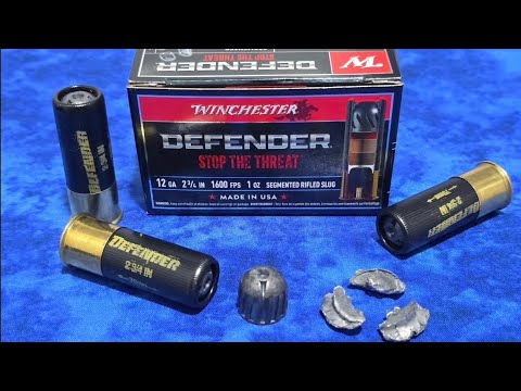 DOES IT WORK? Winchester Defender 12GA SEGMENTED Slug Review \u0026 Demo!  @oso4586