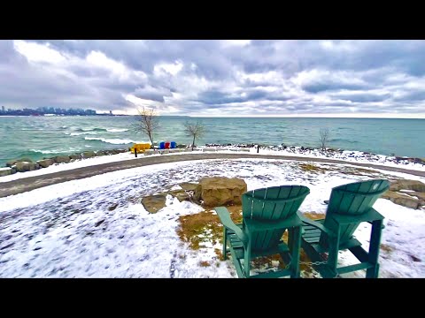 Toronto Lakeshore Winter Walk┃Narrated City Tour