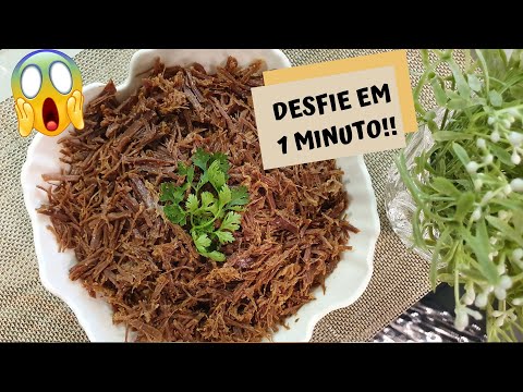 O JEITO MAIS FÁCIL DE DESFIAR CARNE DE SOL!! DESFIE EM 1 MINUTO!!