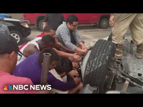 Heroic Houston highway rescue