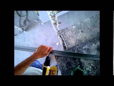 Como fazer emendas de perfis de estrutura do forro de drywall - roneynt.com