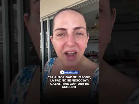 “La autoridad se impone, la paz no se negocia”: Cabal tras captura de Maduro