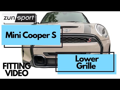 Mini F56 Cooper S Zunsport Lower Grille Fitting Video | Zunsport HOW TO
