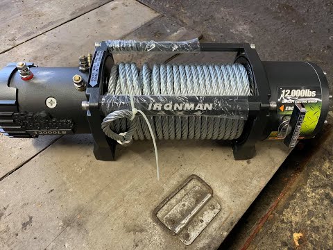Ironman 4x4 12000 lbs monster winch unboxing.