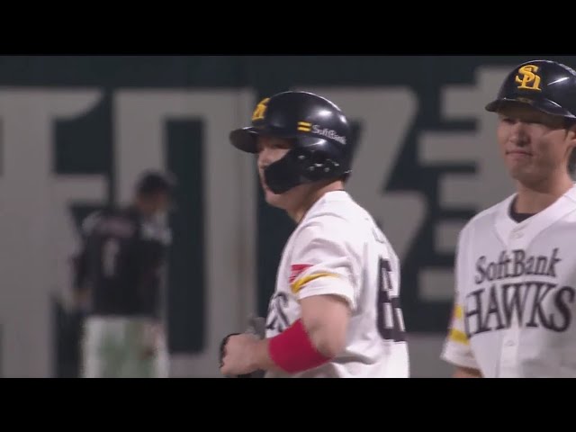 【5回裏】女房役から貴重な援護点‼ ホークス・甲斐 試合の均衡を破る先制タイムリー‼ 2019/9/6 H-M