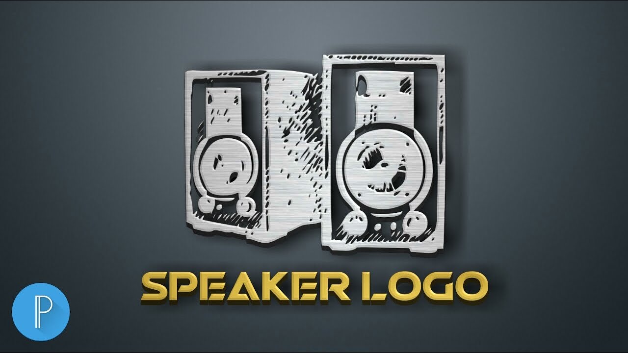 Speaker Icon 3D Logo Design | How To Make Logo Design In Pixellab
