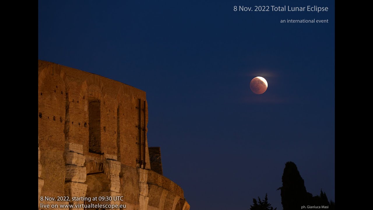 The 8 Nov. 2022 Total Lunar Eclipse: a live, international event. - YouTube