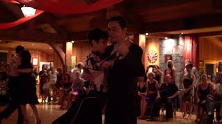 Miriam Larici & Leonardo Barrionuevo, Guillermo de Fazio & Giovanna Dan dancing a Milonga.