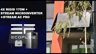 Ecoflow STREAM Balcony System | STREAM Microinverter + STREAM AC PRO + 4x 175W Rigid TOPCON