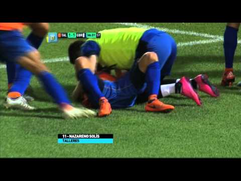 Gol de Solís. Talleres 2 - Guillermo Brown 1. Fecha 1. Primera B Nacional 2016.