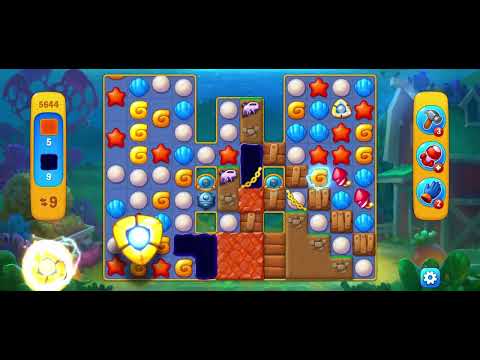 Fishdom , level 5644 remove the amber sap