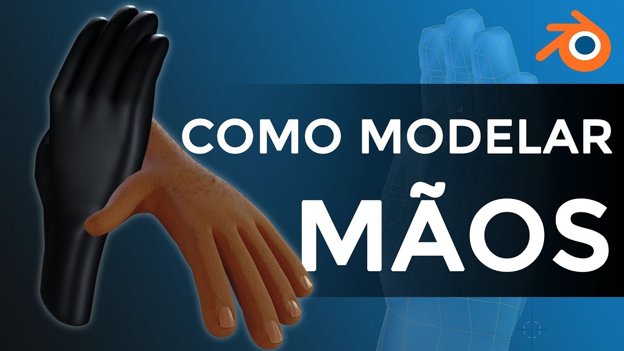 ✌ Como Modelar uma Mão Cartoon no Blender