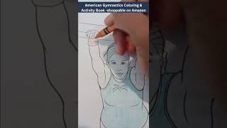 American Gymnastics - your young gymnast will love it! Coloring Pages - shoppable on Amazon