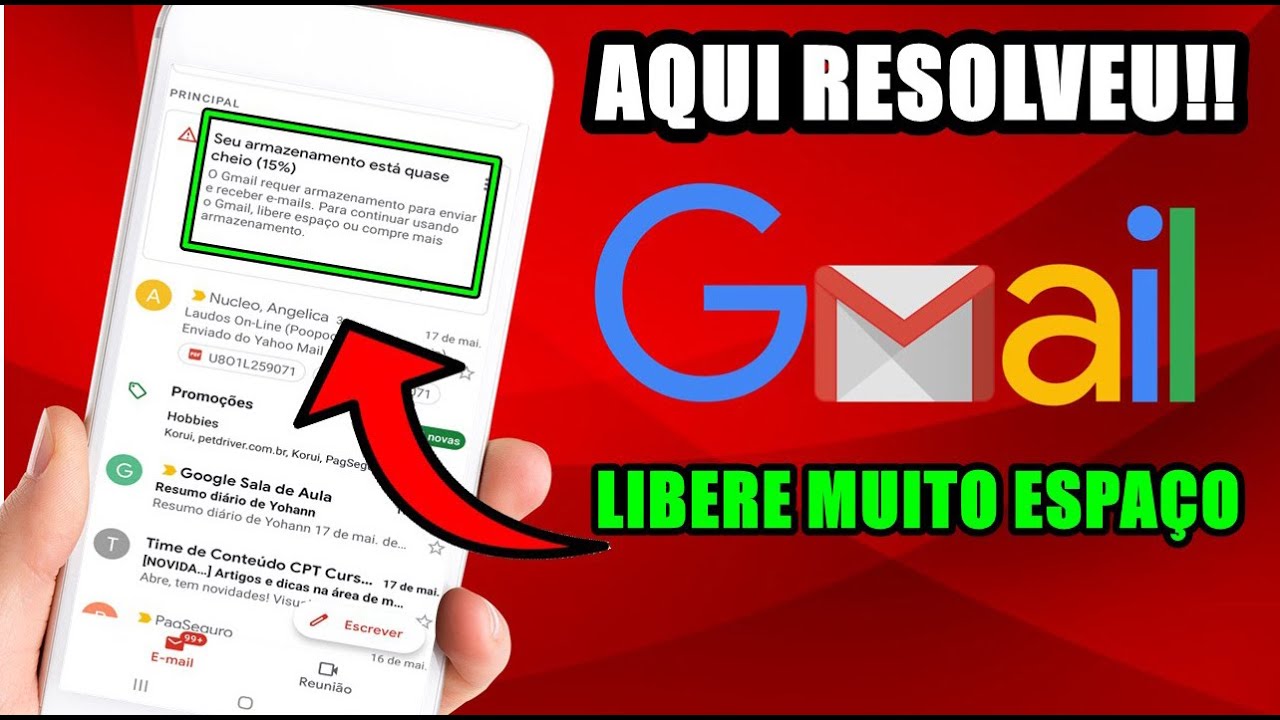 Gmail como liberar espaço para voltar a receber E-mail(Rápido e Fácil)