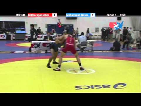 74 KG QF - Colton Sponseller (NYAC) vs. Mohammad Naser (TMWC)