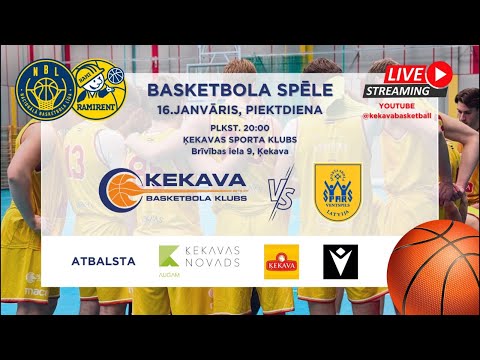 Ramirent Nacionālās basketbola līgas spēle BK Ķekava vs Spars/Ventspils Augstskola