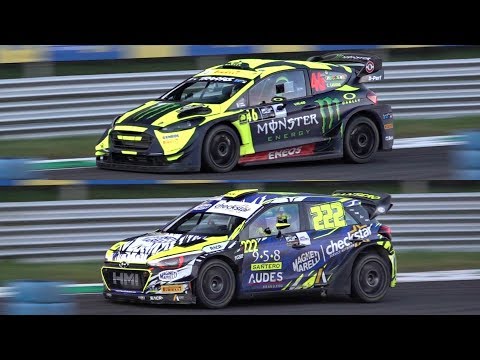 Valentino Rossi Vs. Tony Cairoli @ 2018 Monza Rally Show! - Fiesta Plus Vs. i20 WRC