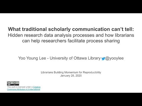 Lightning Talk 03: What traditional scholarly communications can't tell
