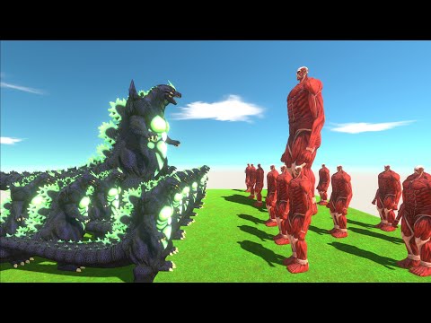 SUPER GODZILLA VS COLOSSAL TITAN 😱 Epic Monster Battle | Animal Revolt Battle Simulator