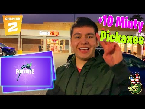 Fortnite Minty Pickaxe At GameStop!!! (Free Codes)