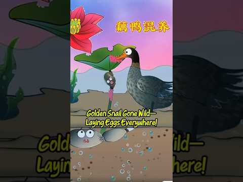🐌 Golden Snail Caught Laying Eggs in the Wrong Yard! #animation