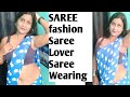 Blue White Saree Wearing Saree Lover Saree Fashion Saree Photoshoot